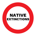 Native extinctions sticker