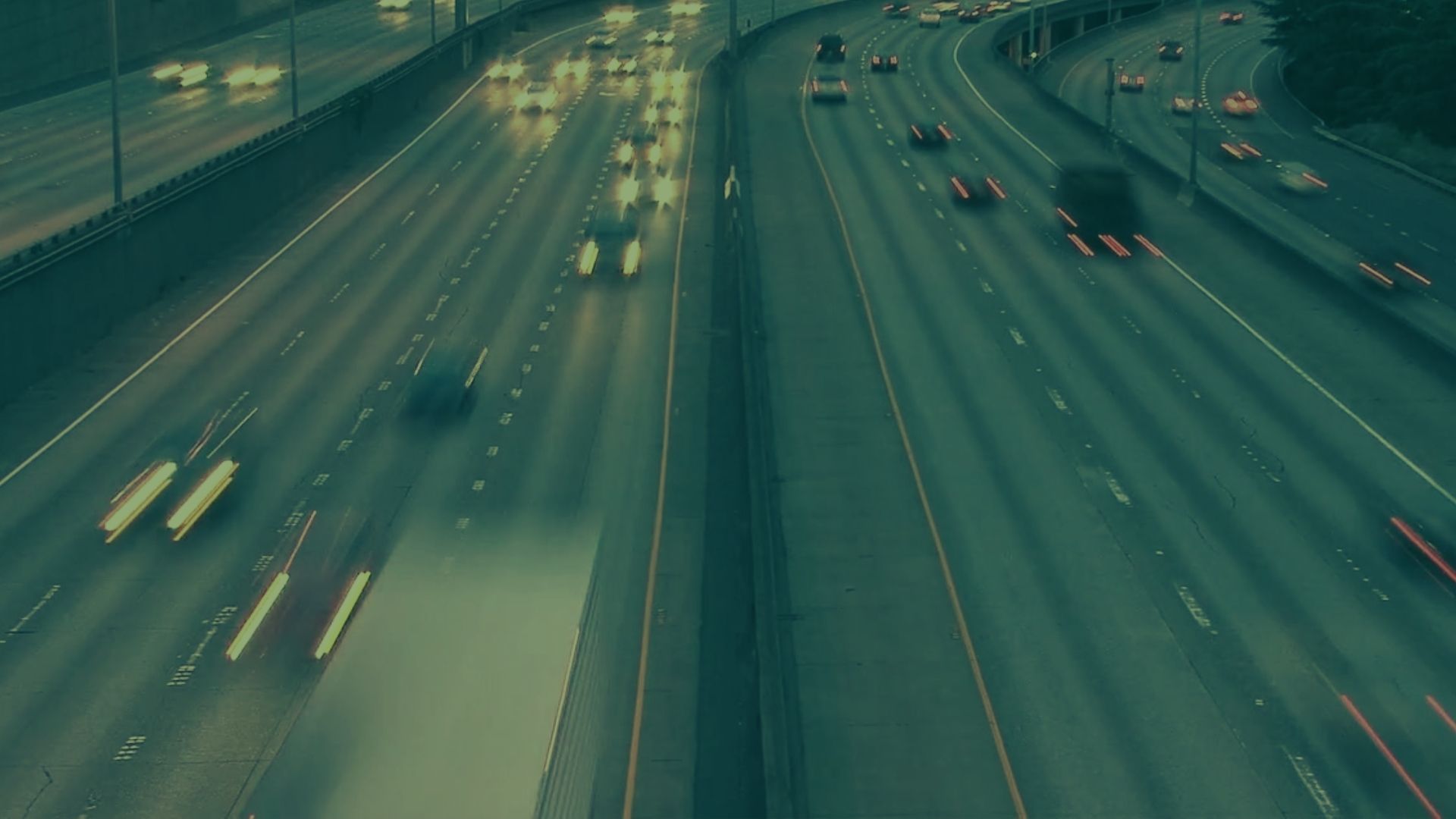 Cars on motorway