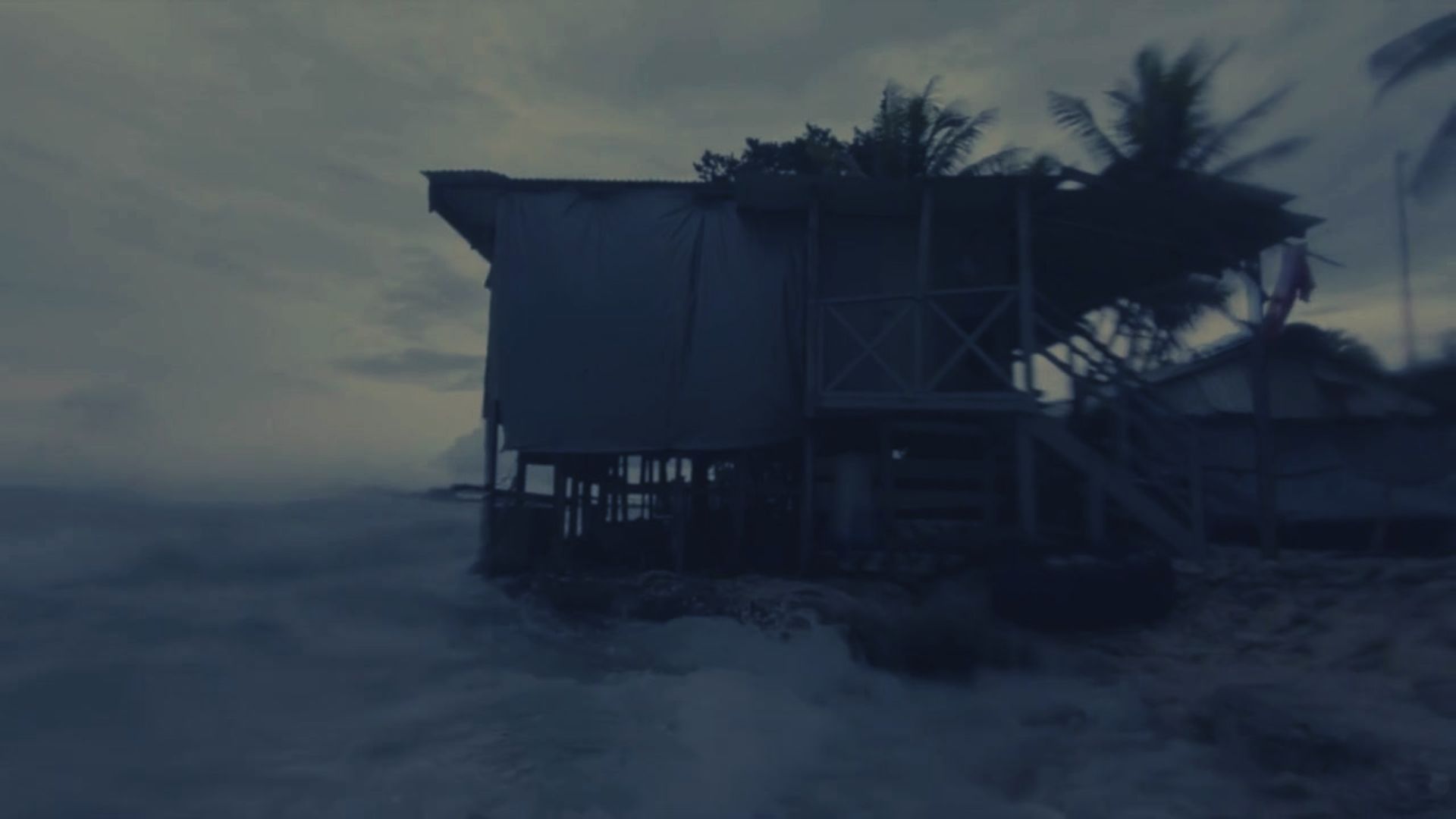 A home in the Pacific Islands getting pummelled by climate impacts