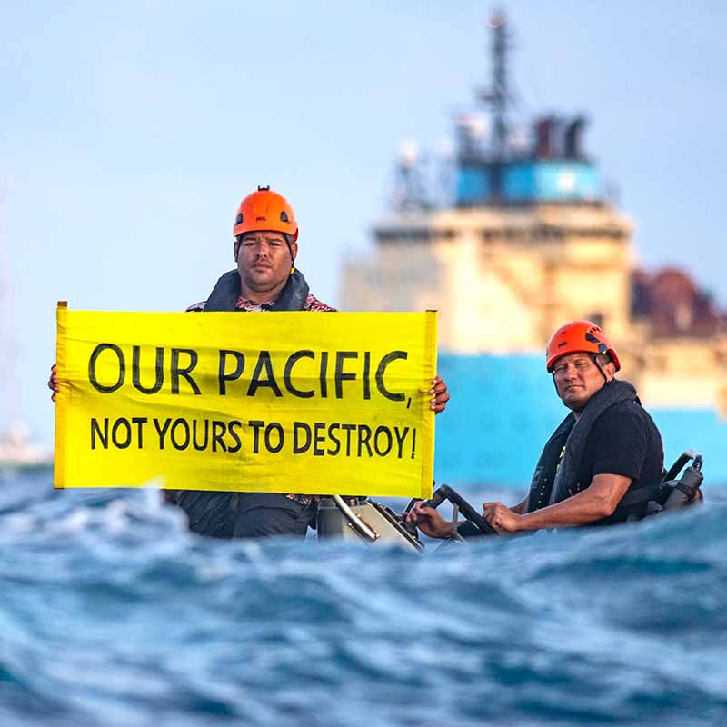 Our Pacific. Not yours to destroy with deep sea mining.